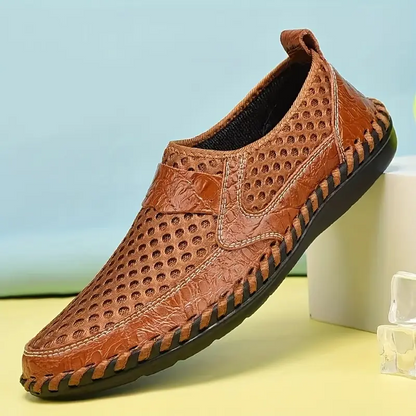 Herren-Slipper Mit Mesh-Obermaterial, Weiter Passform, Rutschfester, Gepolsterter Sohle