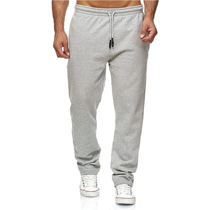 Men's Jogging Pants with Straight Leg, Microelastic Fleece Lining