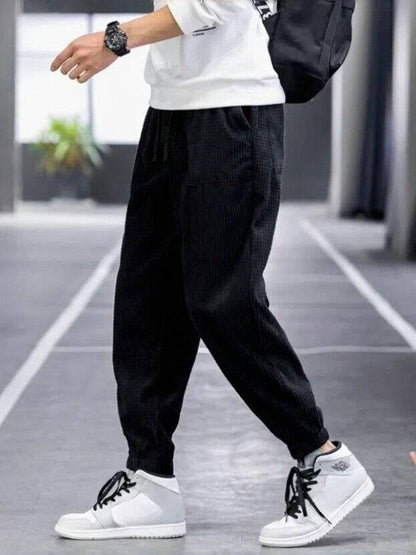 Herren Cordhose Mit Geradem Bein, Knitterfrei, Eng Anliegend, Mittelhoher Bund, Lange Hose