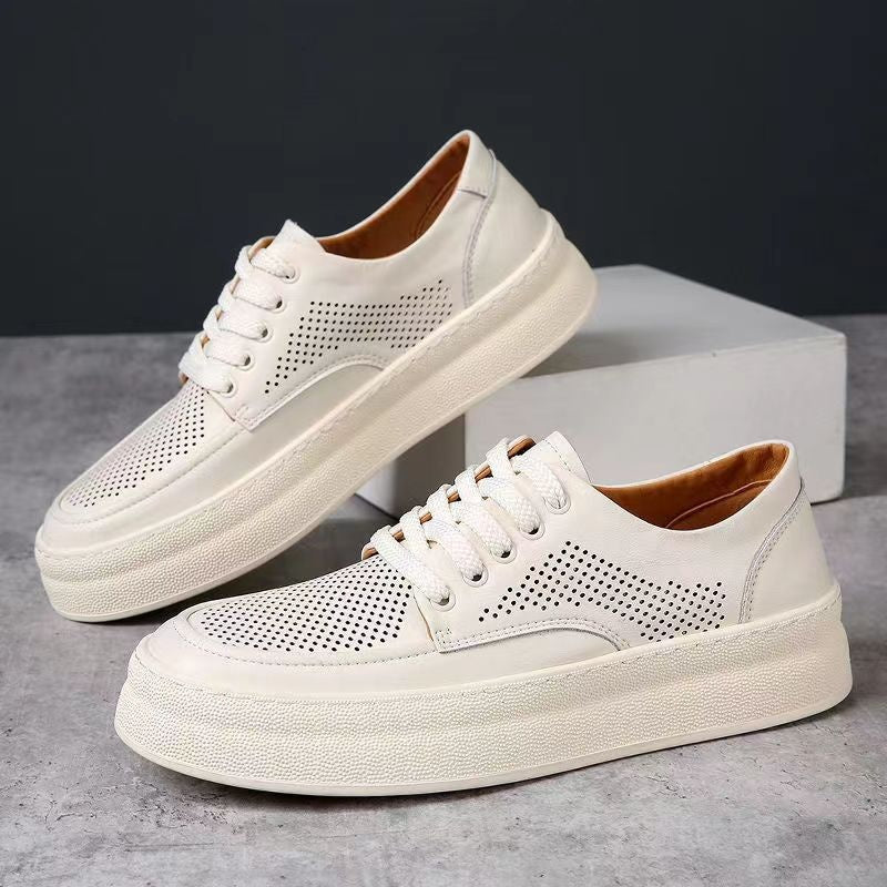 Trendige Herren-Sportschuhe, Lässig, Niedrig Geschnitten, Dicke Sohle, Atmungsaktives Design