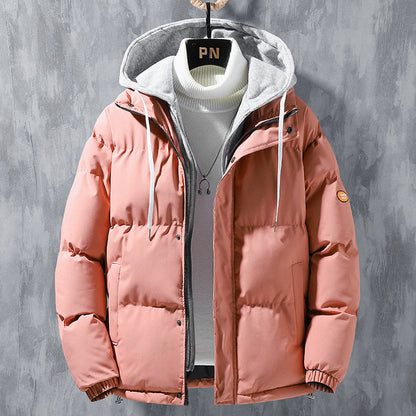 Herren Winter Steppjacke mit Frontreißverschluss und mehreren Farboptionen