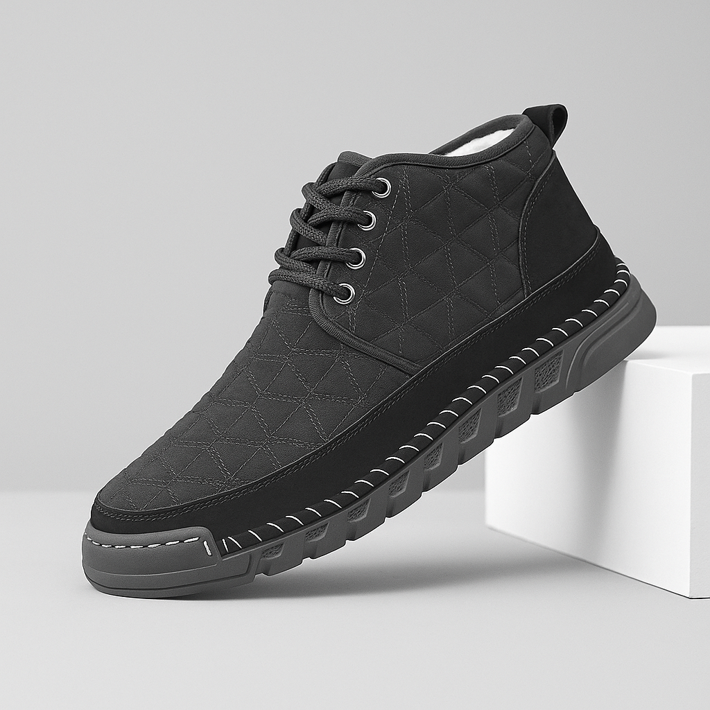 Herren-Steppschuhe mit Baumwollmischung-Sohle