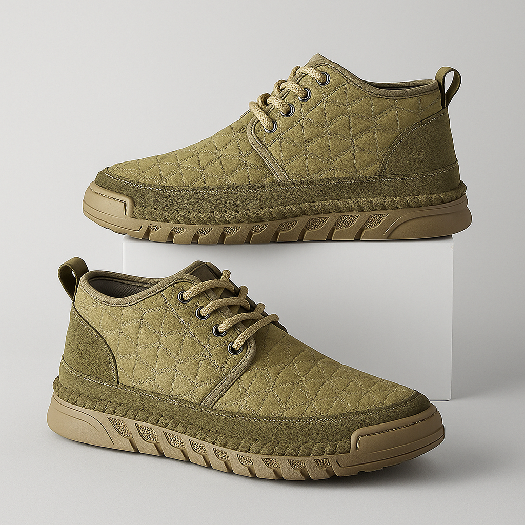 Herren-Steppschuhe mit Baumwollmischung-Sohle