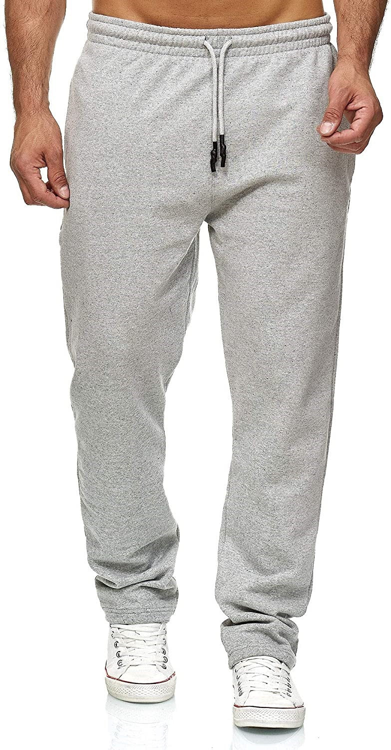 Men's Jogging Pants with Straight Leg, Microelastic Fleece Lining