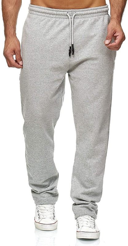 Men's Jogging Pants with Straight Leg, Microelastic Fleece Lining