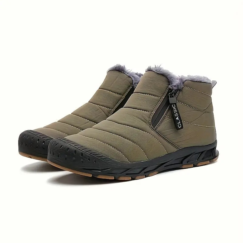 Women's Winter Boots with Fleece Lining Waterproof and Cold-Resistant