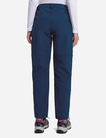 Women's Winter Thermal Pants with Pre-shaped Knees and Zipper Pockets