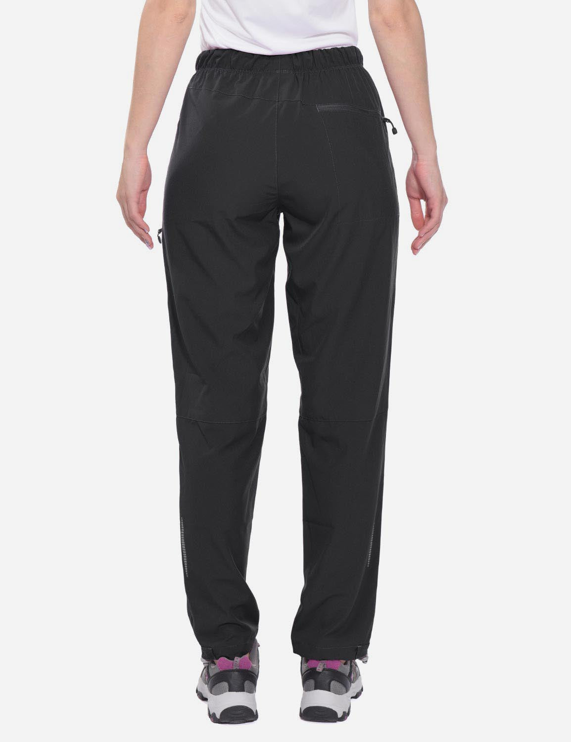Damen Wanderhose Mit Kordelzug, Reißverschlusstaschen Und Verstellbaren Bündchen