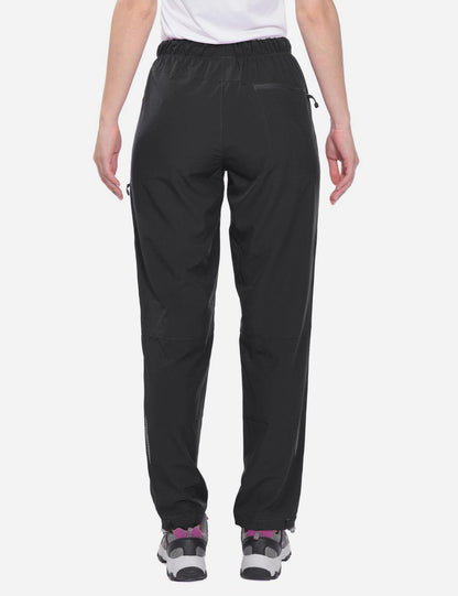 Damen Wanderhose Mit Kordelzug, Reißverschlusstaschen Und Verstellbaren Bündchen