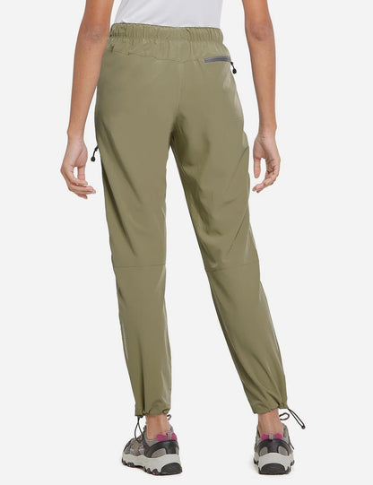 Damen Wanderhose Mit Kordelzug, Reißverschlusstaschen Und Verstellbaren Bündchen