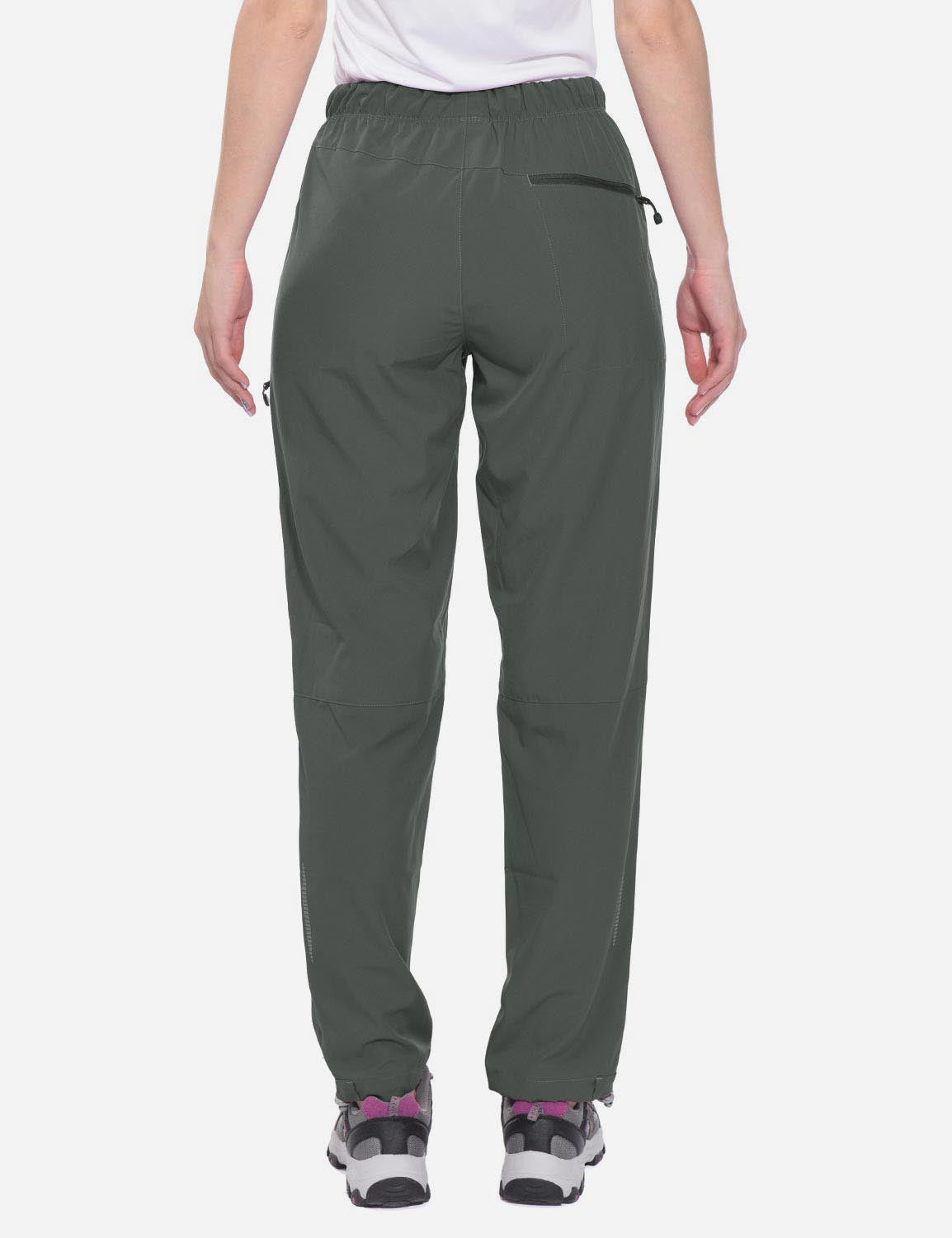 Damen Wanderhose Mit Kordelzug, Reißverschlusstaschen Und Verstellbaren Bündchen