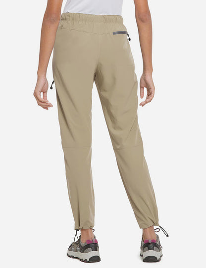 Damen Wanderhose Mit Kordelzug, Reißverschlusstaschen Und Verstellbaren Bündchen