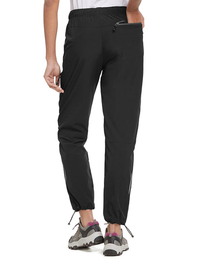 Damen Wanderhose Mit Kordelzug, Reißverschlusstaschen Und Verstellbaren Bündchen
