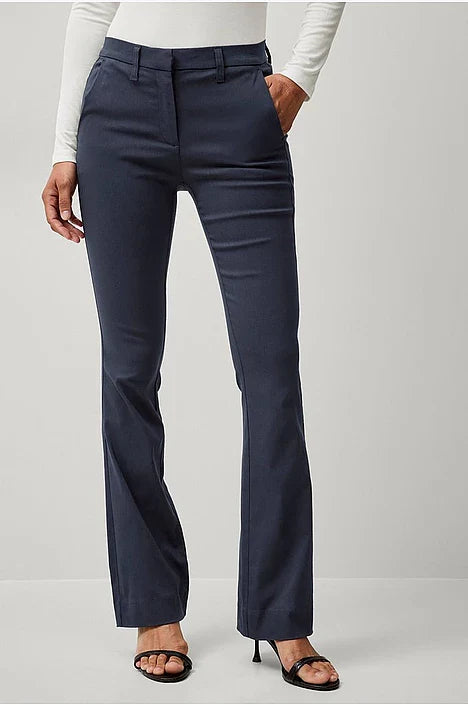 Women's Bootcut Pants with Mid Rise and Flared Legs