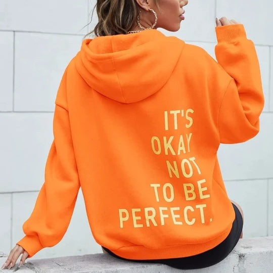 Damen Hoodie Mit Kapuze Und Lockerem Schnitt