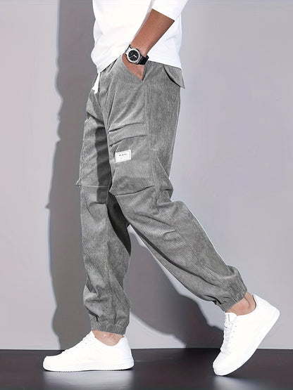 Herren Cord-Jogger mit lockerem, tailliertem Schnitt