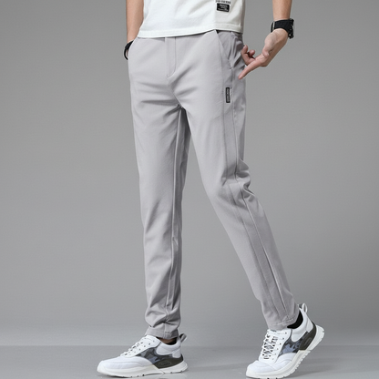 Herren Tapered Hose mit Elastischem Bund – Knitterfreies Design