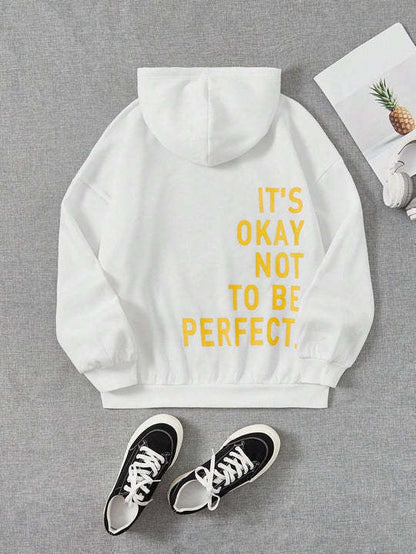 Damen Hoodie Mit Kapuze Und Lockerem Schnitt
