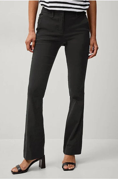 Women's Bootcut Pants with Mid Rise and Flared Legs