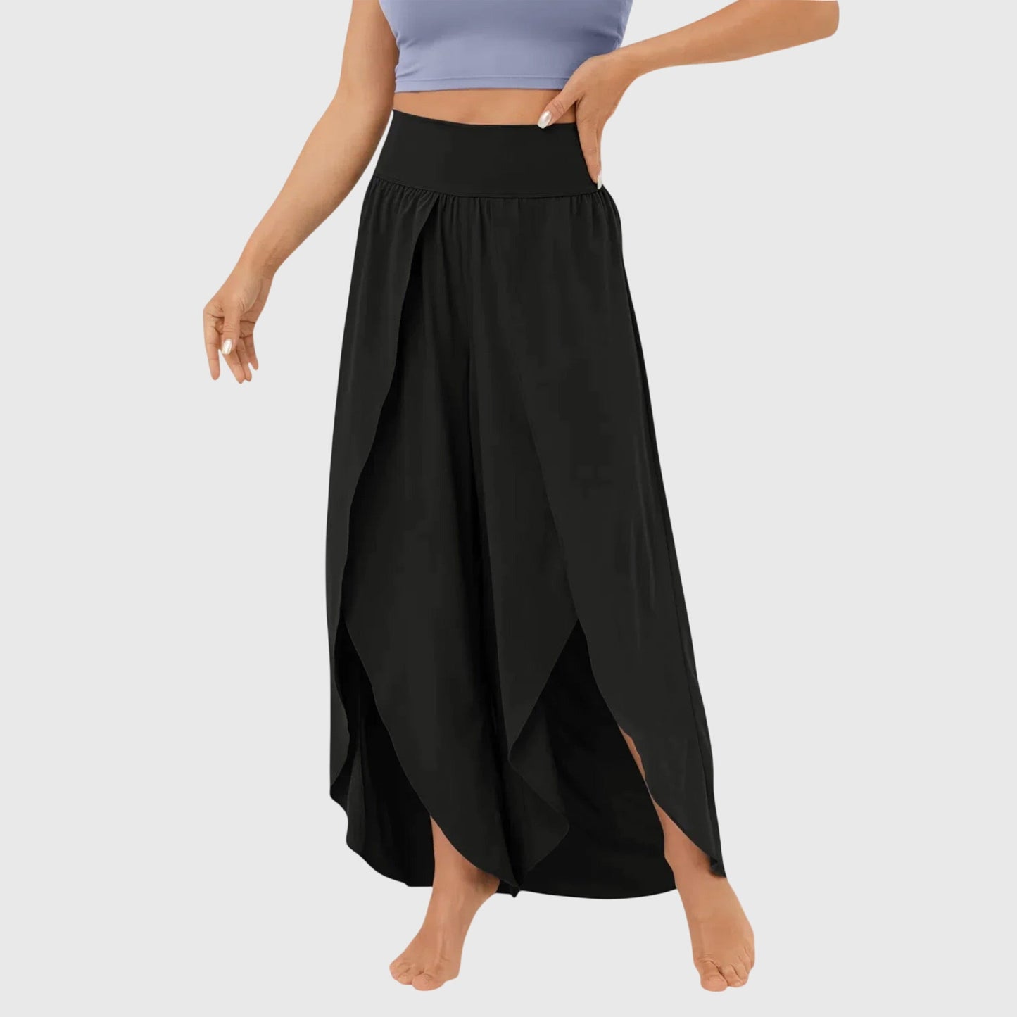 Damen Weite Sommerhose mit Lockerem Schnitt