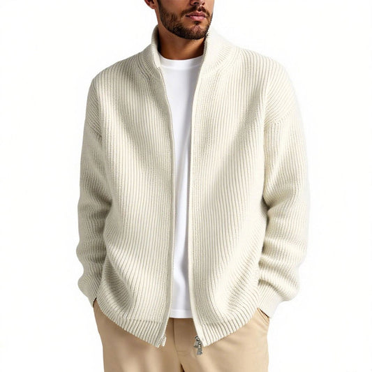 Herren Cardigan Offener Schnitt Locker Langarm – Alltag und Layering