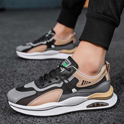 Damen-Plateau-Sportschuhe Mit Schnürung, Pvc-Gummisohle