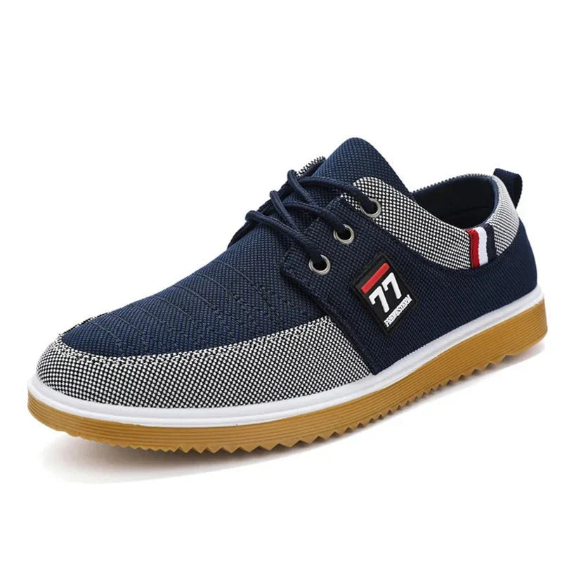 Herren Slip-On-Schuhe mit atmungsaktivem Obermaterial und Gummisohle