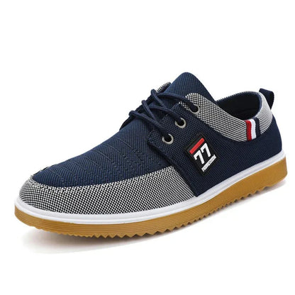 Herren Slip-On-Schuhe mit atmungsaktivem Obermaterial und Gummisohle