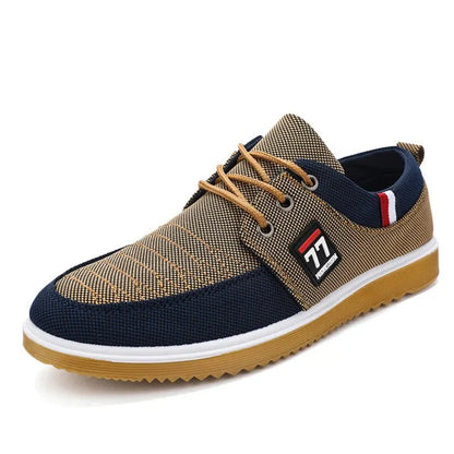 Herren Slip-On-Schuhe mit atmungsaktivem Obermaterial und Gummisohle