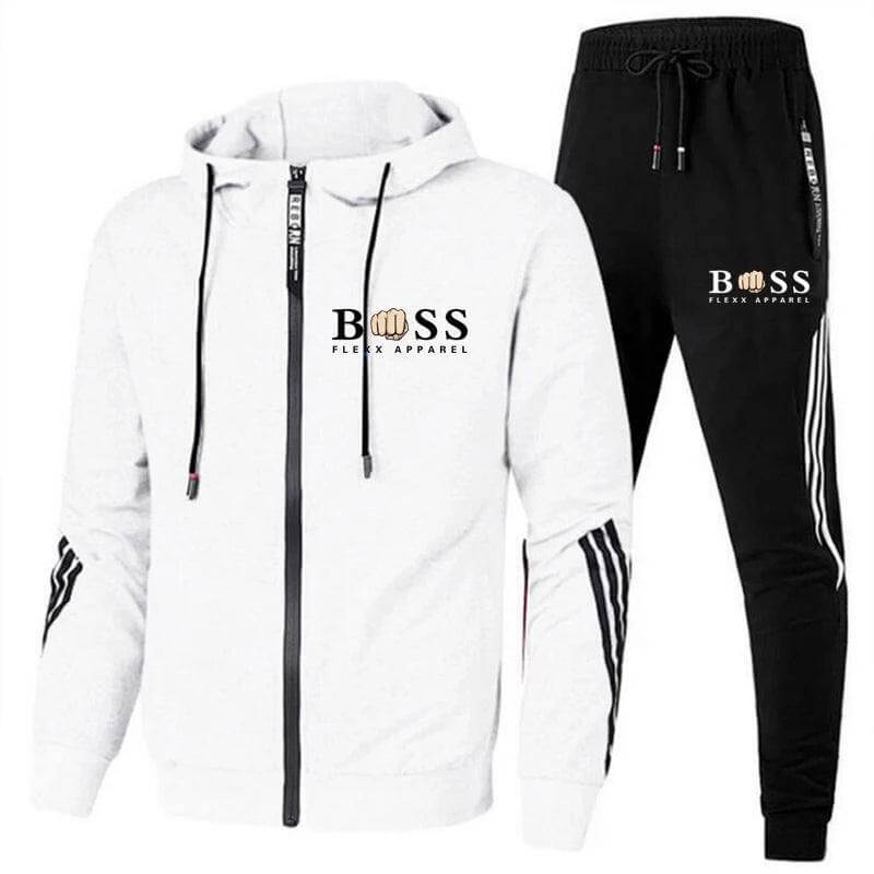 Herren Trainingsanzug mit Reißverschlussjacke und Slim-Fit-Jogginghose