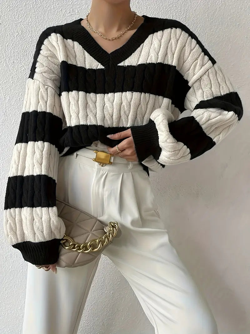 Damen Pullover Mit Lockerer Passform Und Weicher Struktur