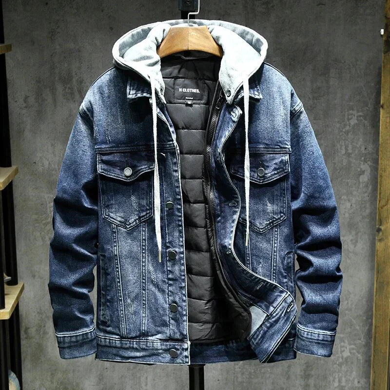 Herren Winterjacke Mit Verstärkten Nähten Und Isoliertem Innenfutter