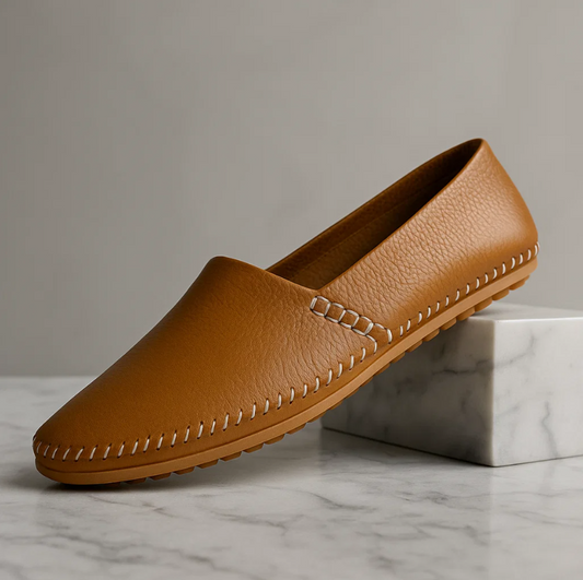 Herren Slipper-Loafer Mit Handgenähten Details Und Gummisohle