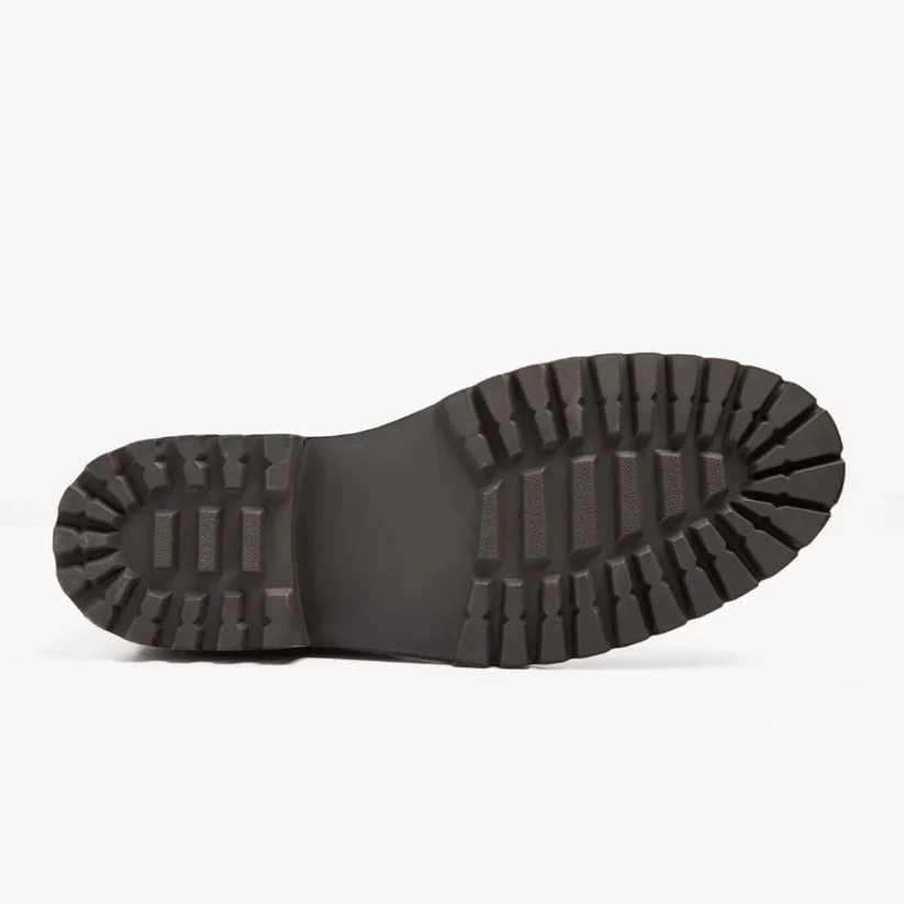 Men's Winter Boots with Flat Heel, Non-Slip Sole, and Breathable Lining