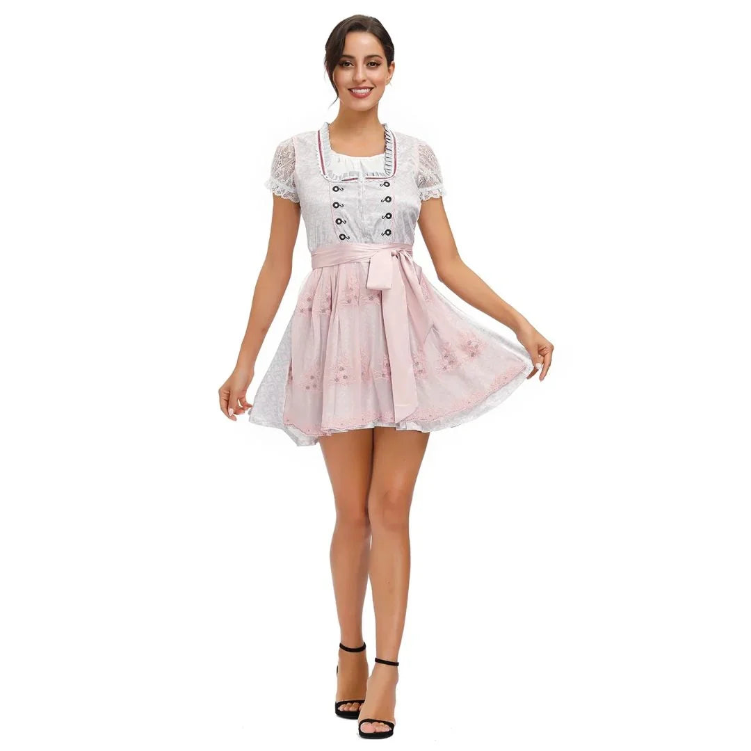 Detailansicht des Oberteils vom Damen-Dirndl-Kleid