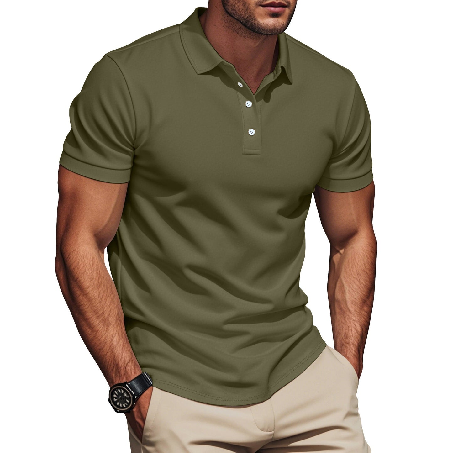 Men's Summer Short-Sleeve T-Shirt Pullover Various Colors