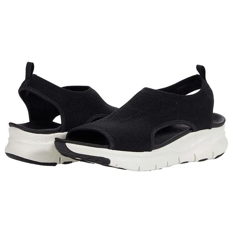 Women's summer slip-on shoes with arch support and shaped footbed