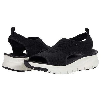 Women's summer slip-on shoes with arch support and shaped footbed
