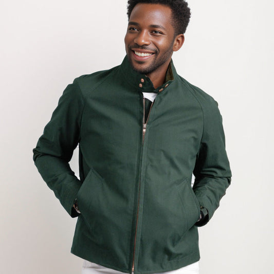 Men's Spring Jacket Mid-Length With Loose Fit And Long Sleeves