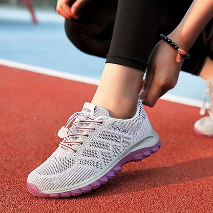Women's Orthopedic Sneakers with Breathable Mesh and Padded Sole