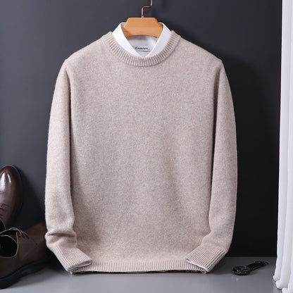Men's Sweater Crew Neck Loose Fit Long Sleeve – Cotton Blend