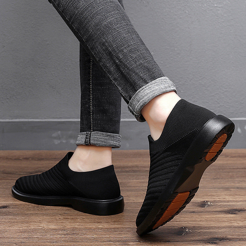 Herren Sommer Atmungsaktive Mesh-Schuhe Niedrig Top Flache Sohle