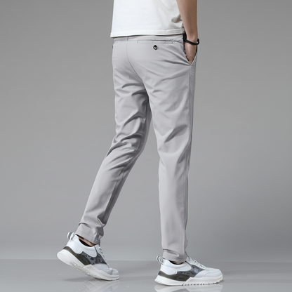 Herren Tapered Hose mit Elastischem Bund – Knitterfreies Design