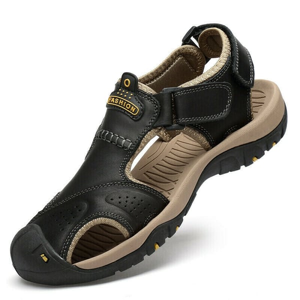 Herren-Sommersandalen Zum Hineinschlüpfen, Breite Passform, Rutschfeste, Gepolsterte Sohle