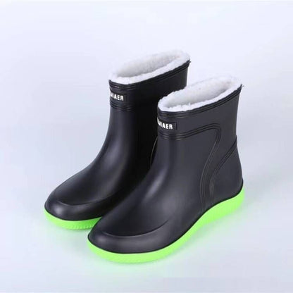 Unisex Fleece Gummistiefel Wasserdicht Warm