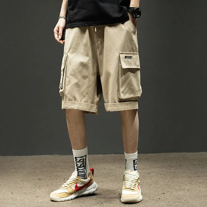 Herren Sommer-Cargo-Shorts mit lockerem Schnitt – Praktische Taschen