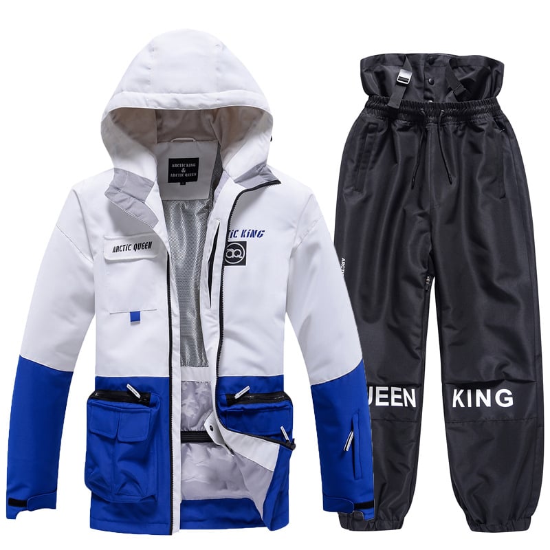Ski Anzug Für Damen Und Herren Winter Zweiteilig Mit Verdicktem, Atmungsaktivem Und Verschleißfestem Design
