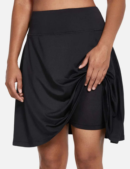 Women's Summer Skirt with UPF50+, High Waist, Pleated Skirt, Integrated Lining and Pockets