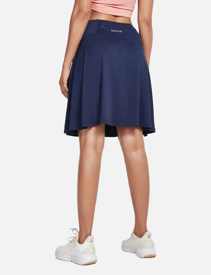 Women's Summer Skirt with UPF50+, High Waist, Pleated Skirt, Integrated Lining and Pockets