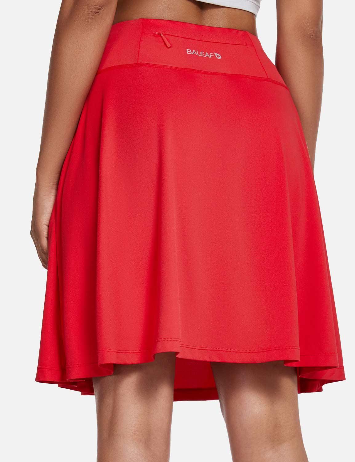 Women's Summer Skirt with UPF50+, High Waist, Pleated Skirt, Integrated Lining and Pockets